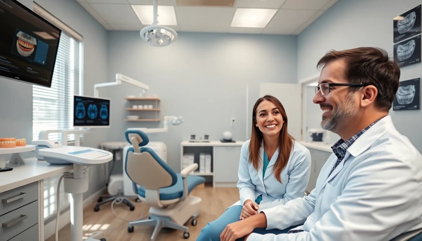 キレイライン矯正 口コミ displayed in a modern dental clinic setting, showcasing comfortable treatment areas and professional care.
