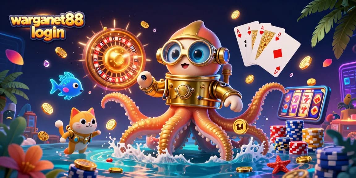 Experience seamless access with warganet88 login, embracing the thrill of casino games through an engaging underwater adventure.