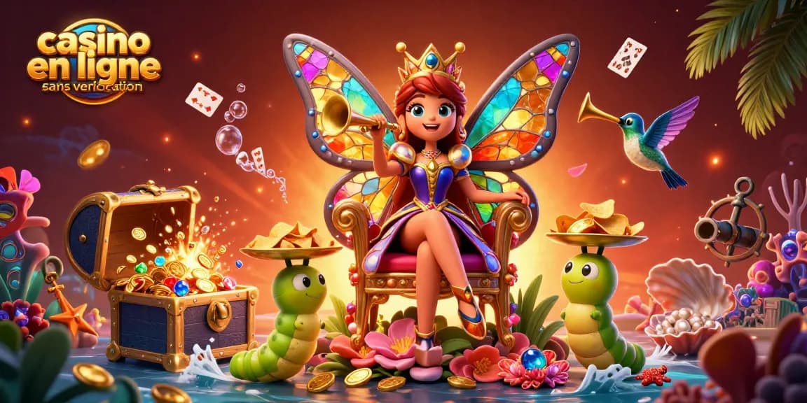 Jouez sans limites dans un casino en ligne sans vérification, découvrez des personnages colorés et des éléments de jeu fascinants.
