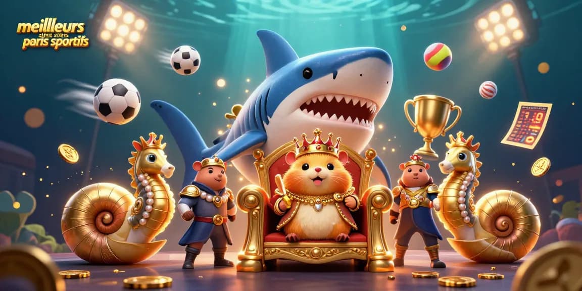 Pariez sur les meilleurs sites paris sportifs avec ce roi hamster doré dans un monde dynamique de jeu.