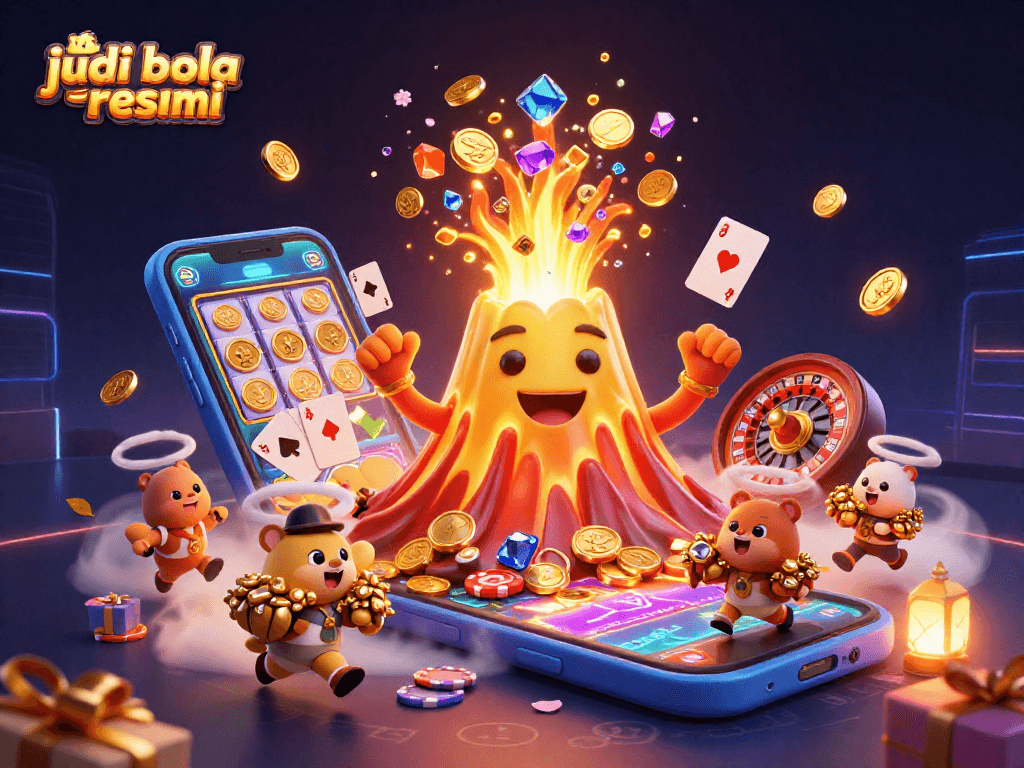 Experience judi bola resmi excitement with dynamic treasures and vibrant game elements in a thrilling illustration.