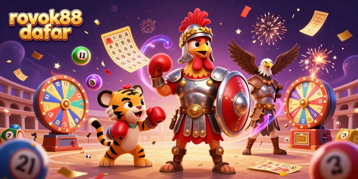 Experience the thrill with rokok88 daftar, showcasing a vibrant casino scene filled with action.