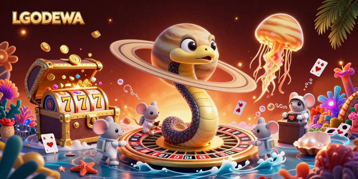 Experience exciting gameplay with LGODEWA as astronaut mice bet on the cosmic roulette wheel.