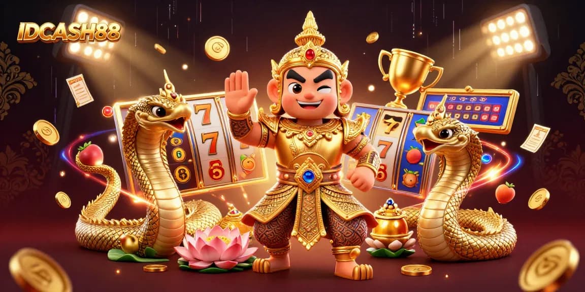 Spin to win with IDCASH88's engaging gaming experience featuring exciting slot reels.