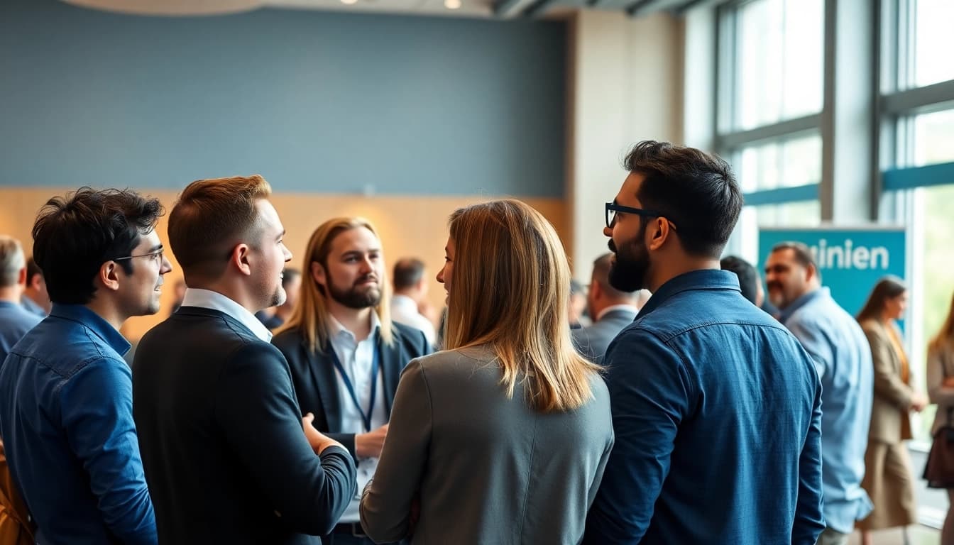 Networking at the founder investor networking conference showcasing collaboration and engagement.