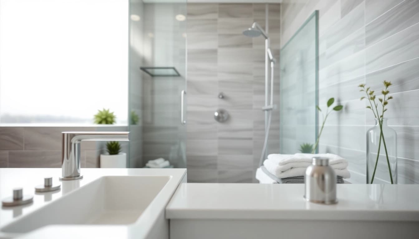 Die sonni Duschkabine 80x80 präsentiert sich stylish in einem modernen Badezimmer.