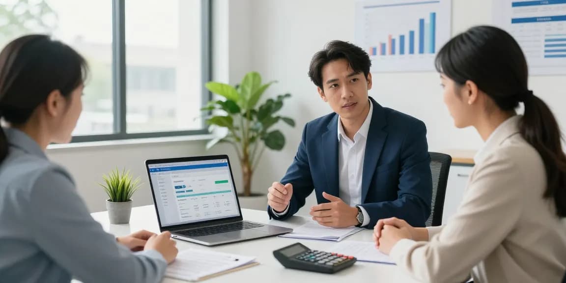 cheapest merchant cash advance in uk consultation in a modern office setting with financial charts and analysis tools