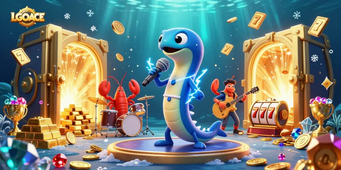 LGOACE unleashes excitement in an underwater casino with vibrant characters and sparkling treasures.