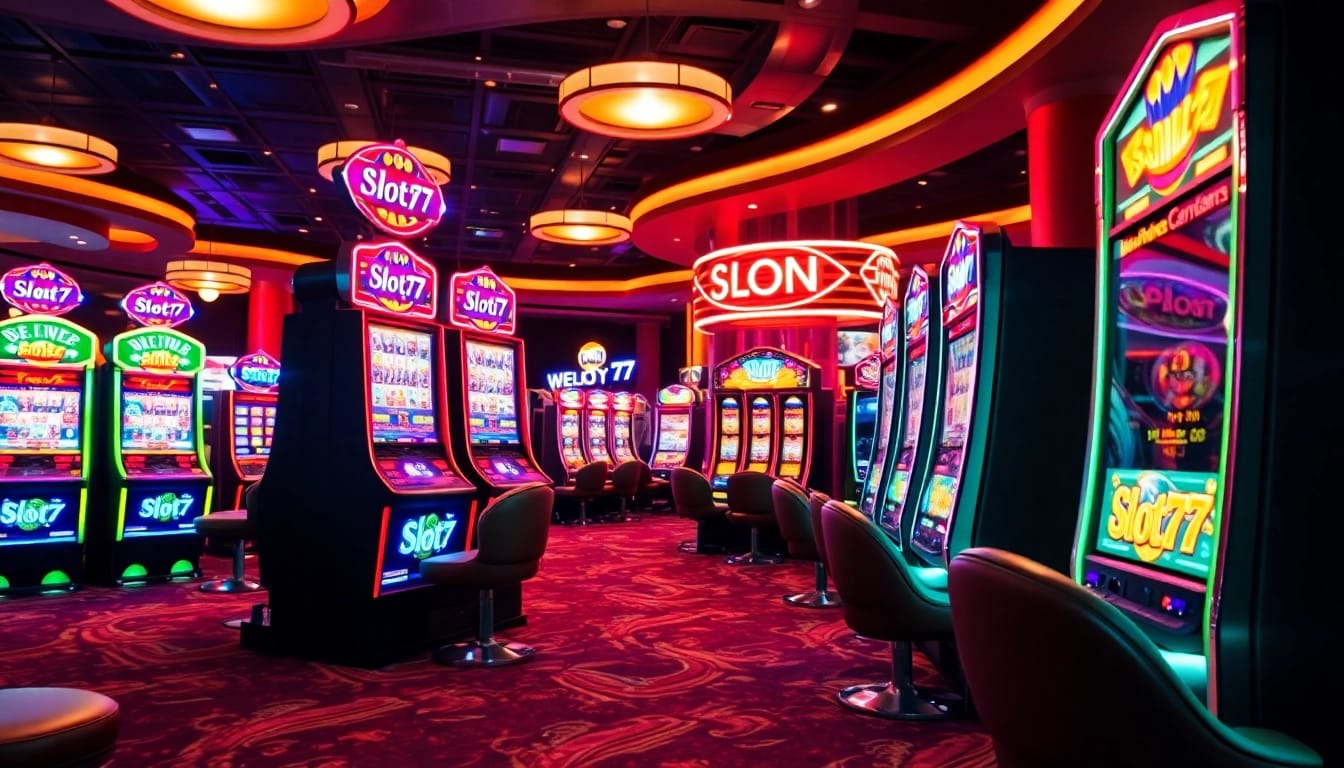 Menangkan hadiah besar di Slot77 dengan mesin permainan yang menarik dan bercahaya.