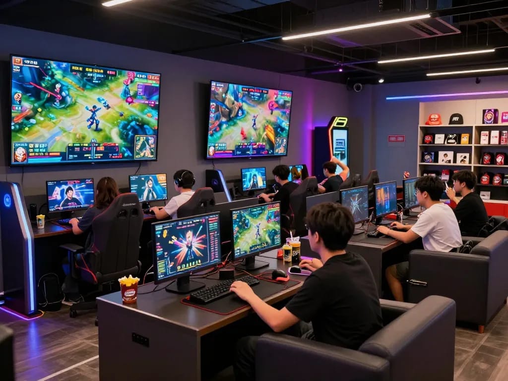 Exciting esports betting experience at hubet88, showcasing vibrant gamers engaging in competitive matches.