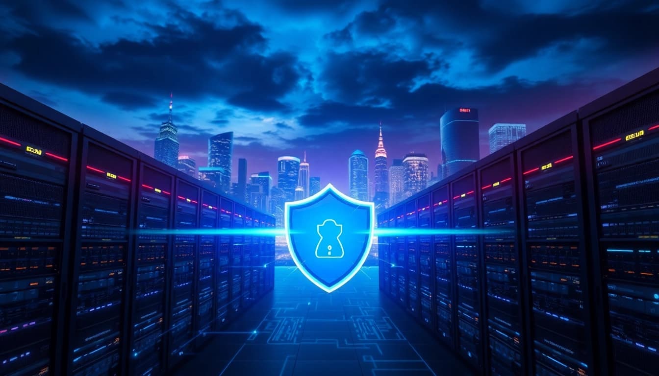 Visual representation of CDN with DDoS Protection showcasing advanced network security measures.