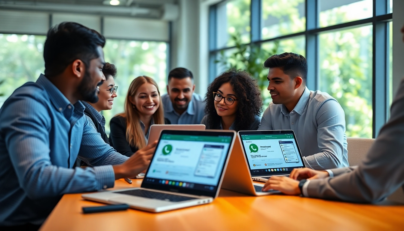 Understanding What is a CRM for WhatsApp with a collaborative marketing team in action.