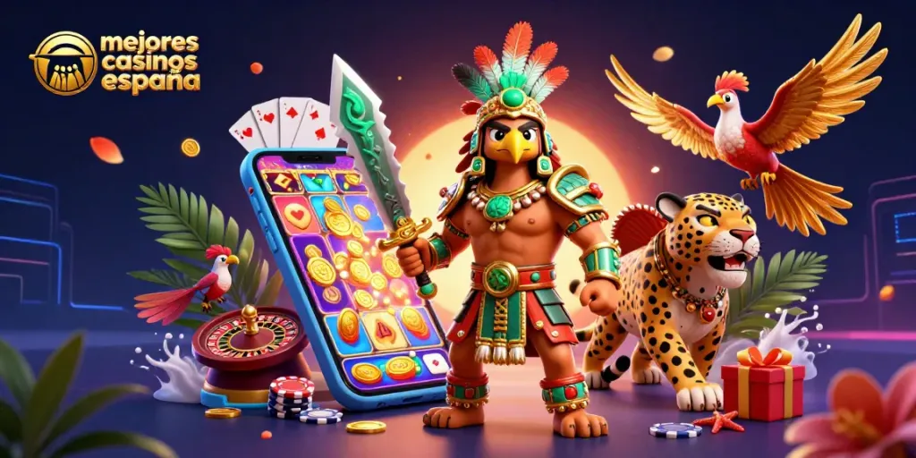 Gana en los mejores casinos de España jugando con guerrero azteca y tragamonedas atractivas.