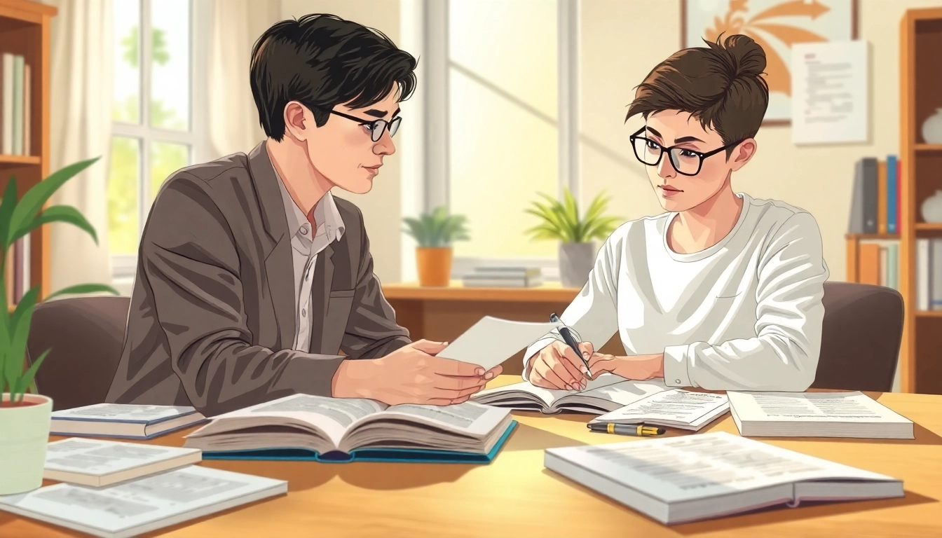 Engaging tutoring session showcasing toefl expert help in a cozy learning environment