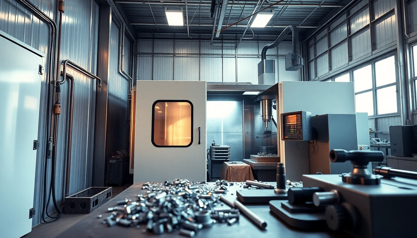 Showcase of Chiheng Custom CNC Machining in action, highlighting precision machinery and tools.