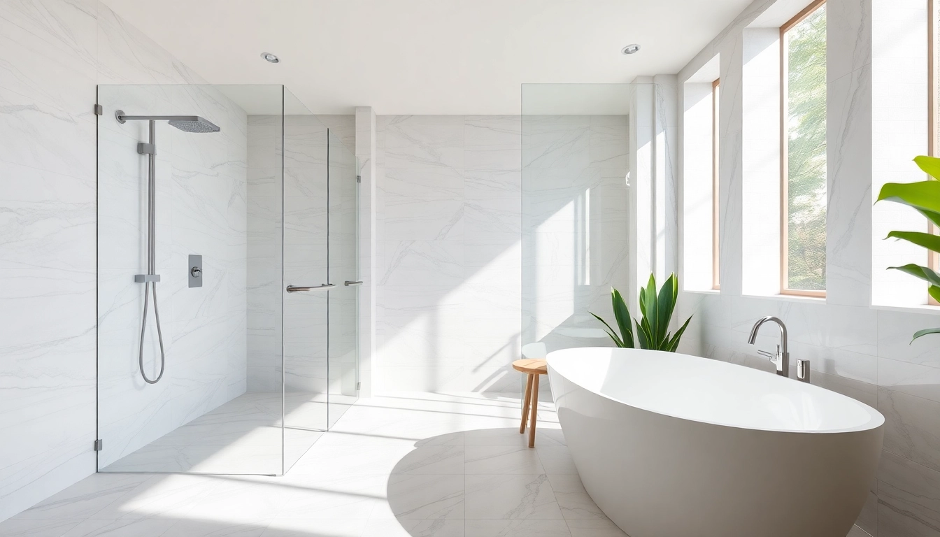 Transform your space with stylish wet rooms featuring modern design elements and smooth finishes.