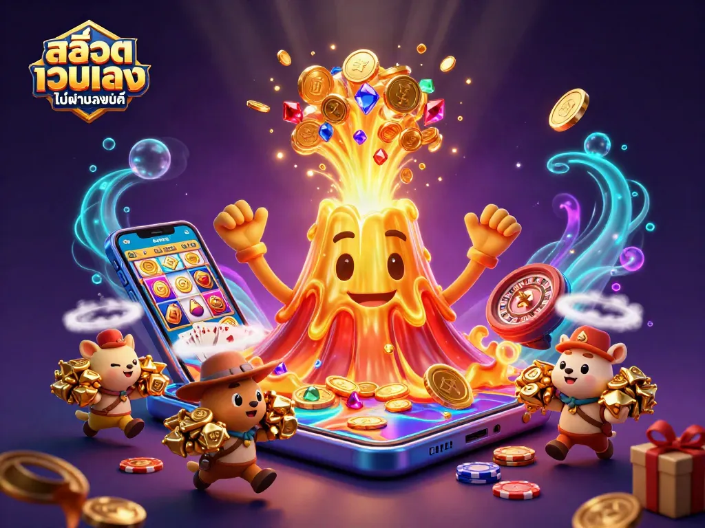 สล็อตเว็บตรงไม่ผ่านเอเย่นต์ สนุกไปกับเกมสล็อตจากภูเขาไฟทองคำที่ระเบิดทรัพย์สมบัติ