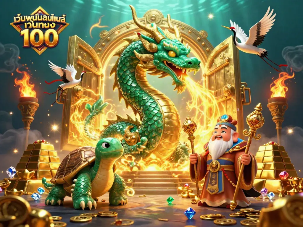 สนุกกับเว็บพนันออนไลน์ เว็บตรง 100 ด้วยเกมสล็อตและโชคลาภจากมังกรสีเขียว