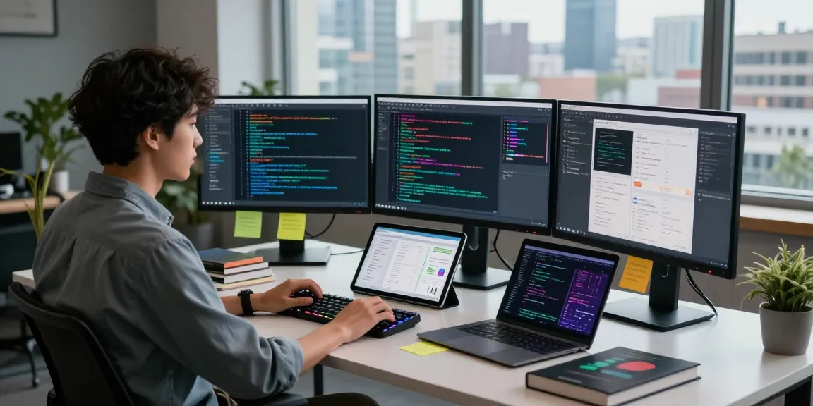 crushon ai software engineer developing AI solutions at a modern workspace