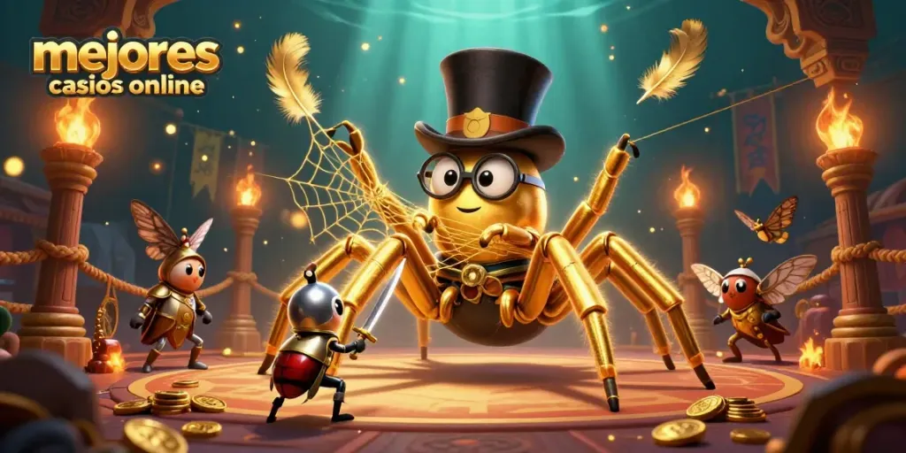 Disfruta de los mejores casinos online mientras observas la intrigante escena de póker con personajes únicos.