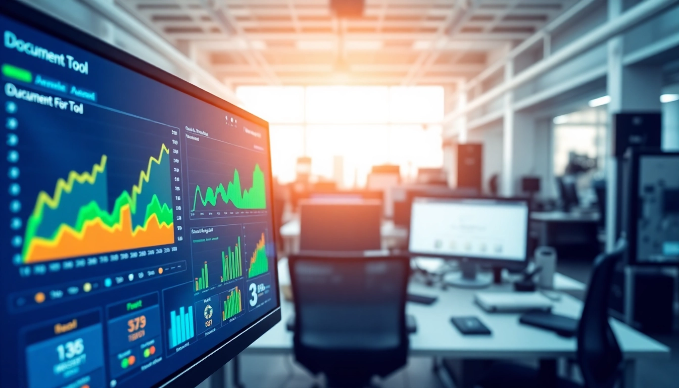 Visualize document and link tracking tool metrics on a sleek digital dashboard.