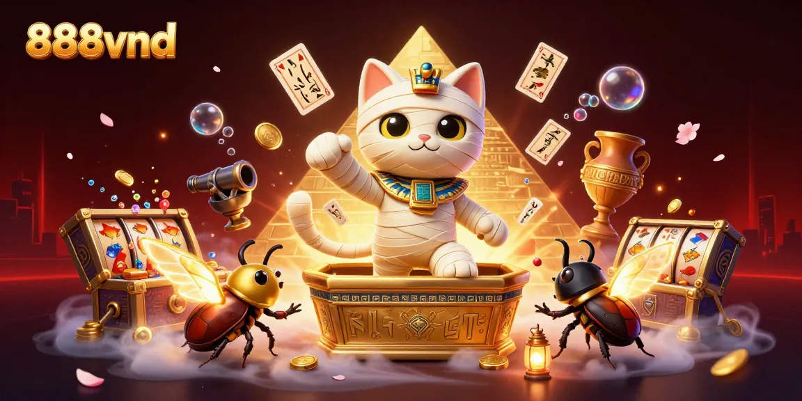 Experience the excitement at 888vnd with vibrant 3D casino elements and dynamic character action.