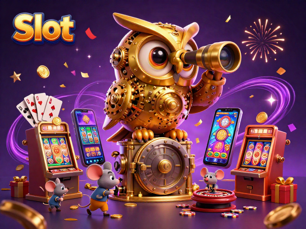 Spin the Slot reels with exciting magic in this vibrant casino scene!