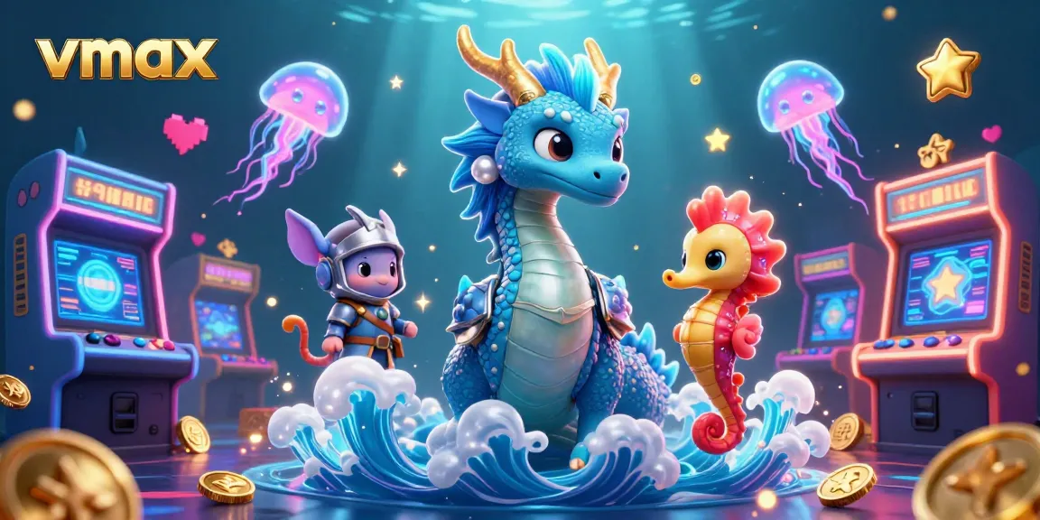 Join the fun at vmax for an exciting casino gaming experience featuring captivating underwater characters and thrilling action.