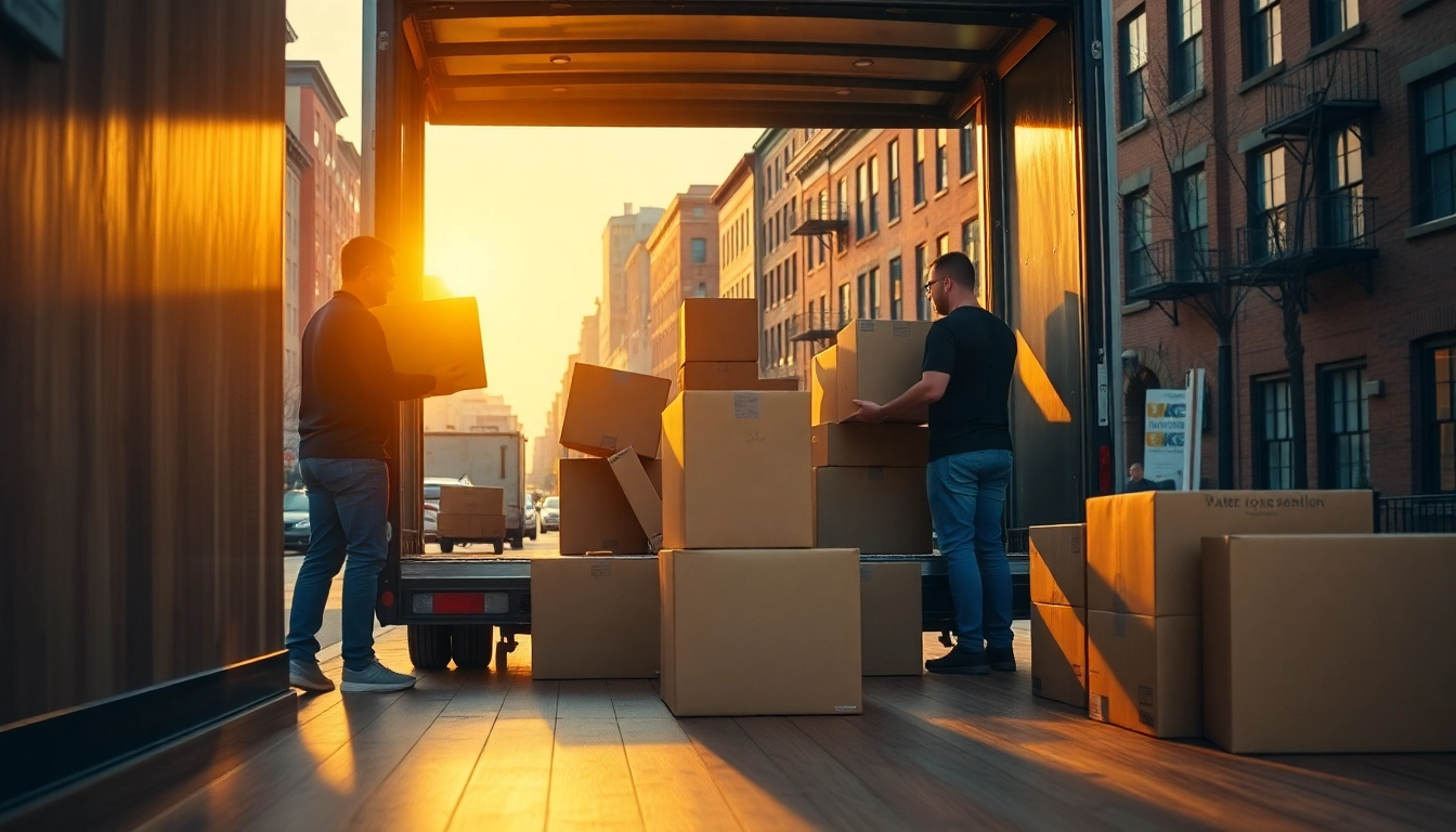 Efficient boston local moves with professional movers packing items securely in Boston.