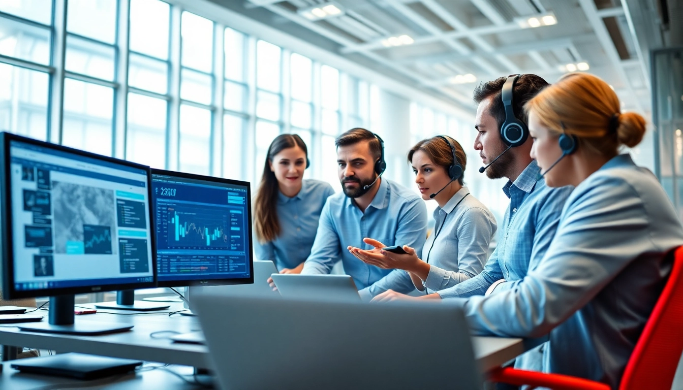 Efficient team providing managed IT services near me in a bright office environment.