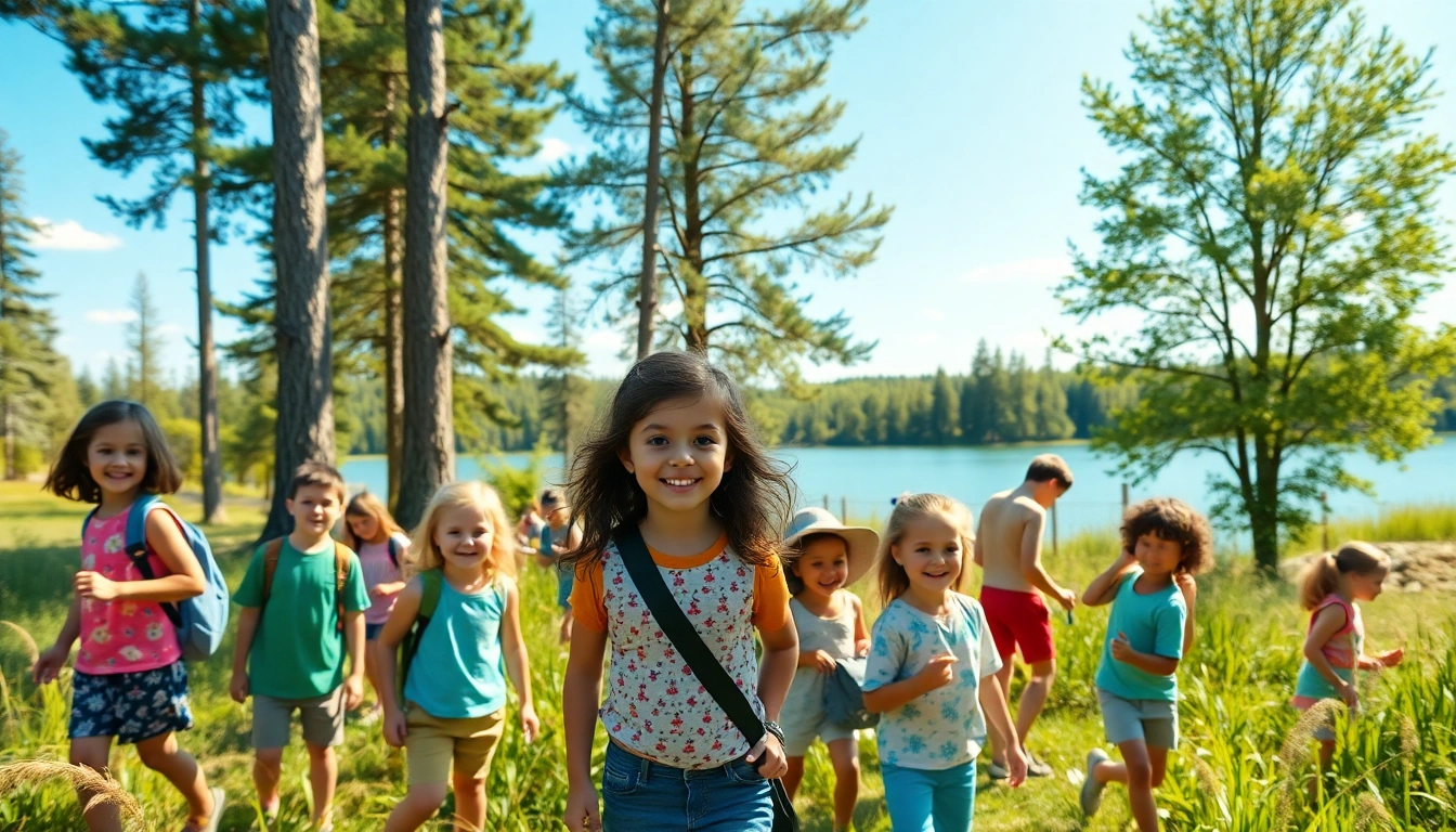 Engaging scene of children participating in various activities at a homeschool summer camp.