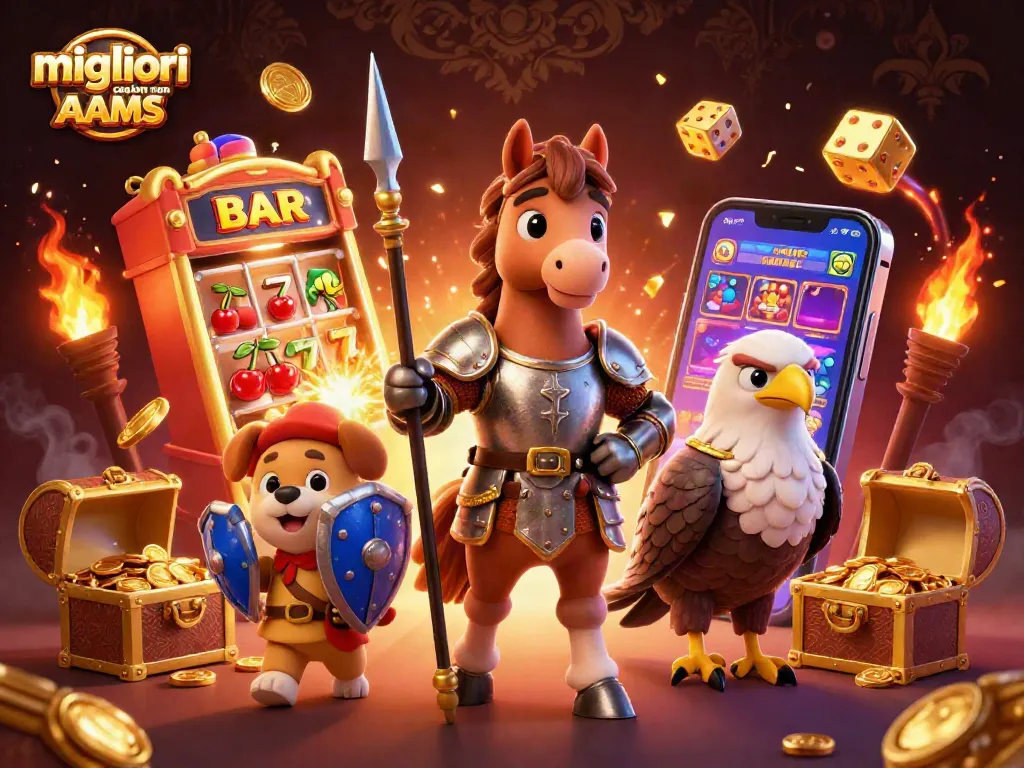 Migliori casino non AAMS: vivi l'emozione con slot machine, monete d'oro e avventure in un mondo di giochi.