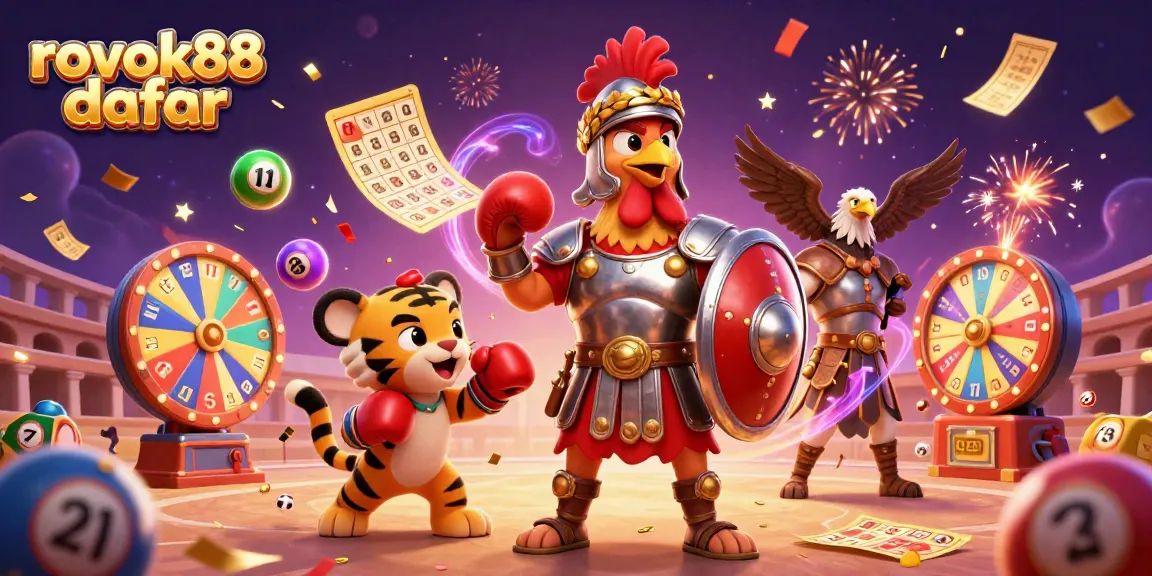 Experience the thrill with rokok88 daftar, showcasing a vibrant casino scene filled with action.