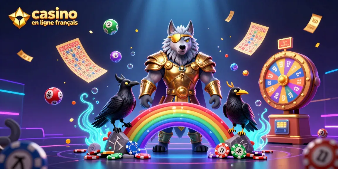 Découvrez le casino en ligne français avec un loup Odin et ses compagnons jouant dans un univers de jeux