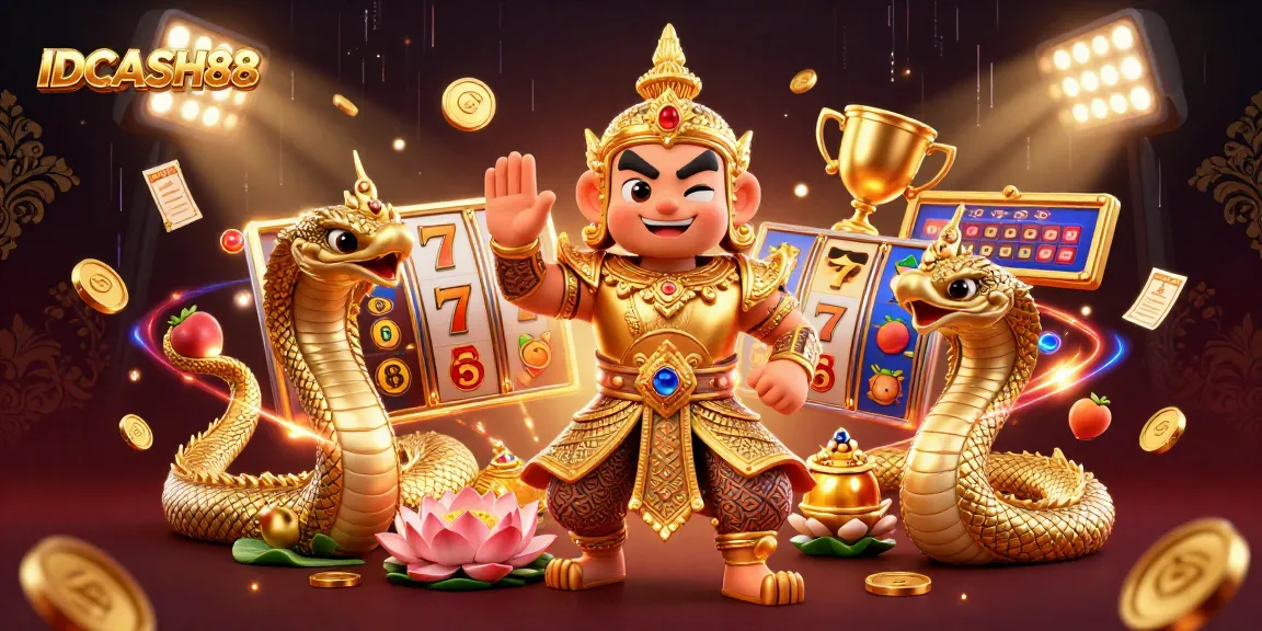 Spin to win with IDCASH88's engaging gaming experience featuring exciting slot reels.