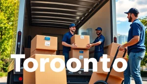 Efficient Toronto moving company team loading belongings into a truck for secure transport.