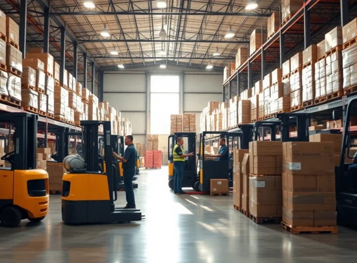 Enhance logistics efficiency with 3PL operations in a dynamic warehouse setting.