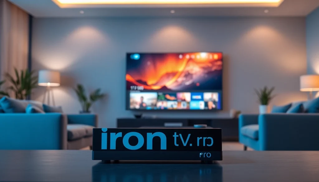Enjoy seamless streaming with iron tv pro in a modern, cozy IPTV setup.
