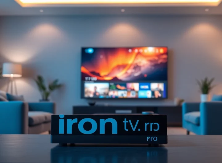 Enjoy seamless streaming with iron tv pro in a modern, cozy IPTV setup.