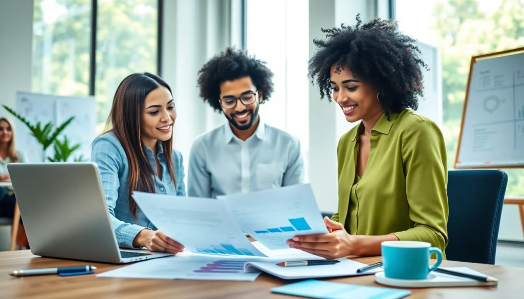 Engaging consultation with Quickplus Business Consultants team in a professional office.