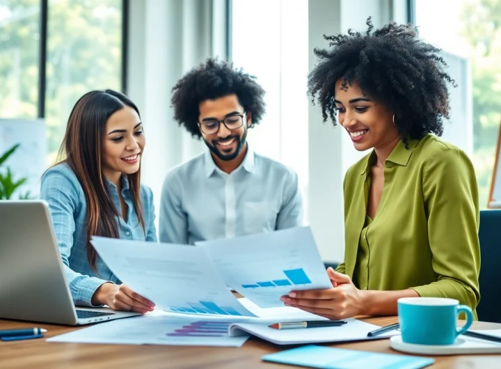 Engaging consultation with Quickplus Business Consultants team in a professional office.