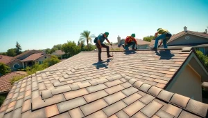 Twin Shield Roofing team installing high-quality shingles on a residential roof.