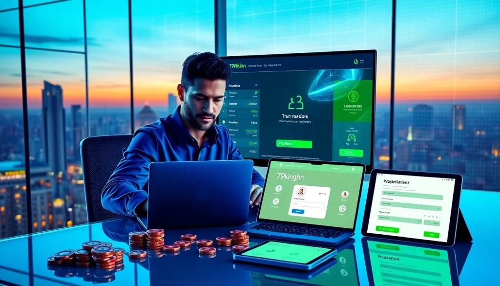 Interface de login segura do 79king hn com odds ao vivo e branding em néon