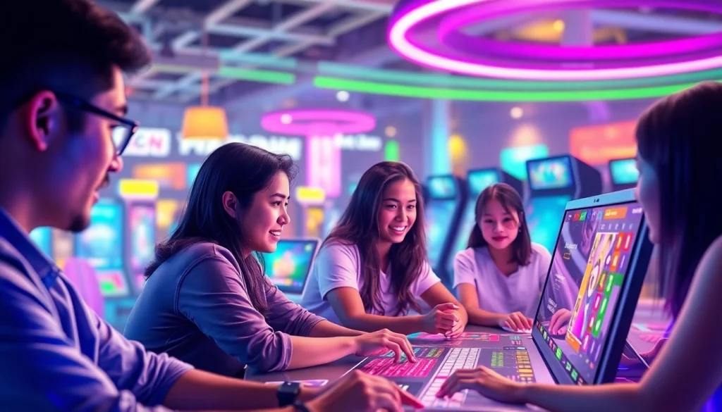 Menampilkan pemain togel online yang terlibat dalam permainan dengan antusiasme tinggi.