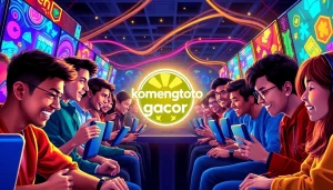 Menampilkan suasana bermain komengtoto gacor dalam lingkungan permainan online yang dinamis.