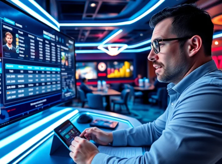 Analyze MM88 sports betting odds in a vibrant and energetic lounge setting with live games.