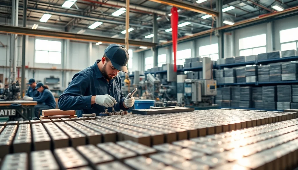 Showcase of NdFeB magnets manufacturer in China demonstrating high-quality production processes.