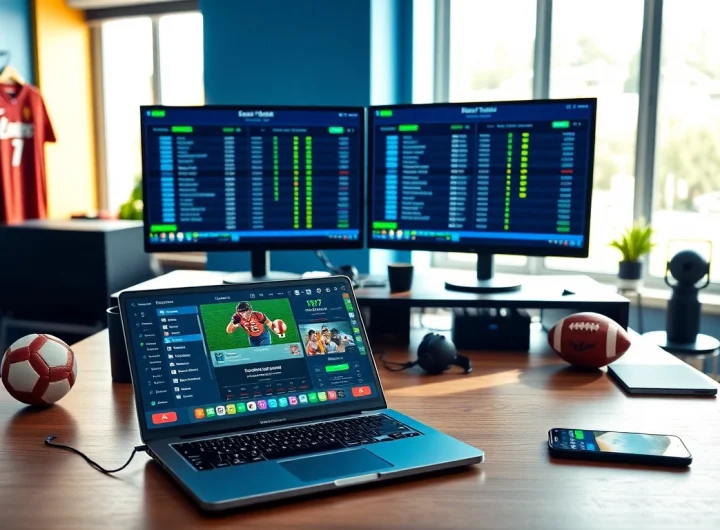Discover the best sports betting sites in Mexico with a vibrant betting setup featuring live odds.