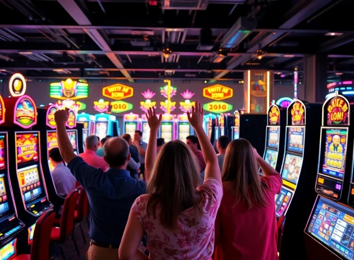 Menggoda pemain dengan link slot gacor yang menang di kasino yang ramai.