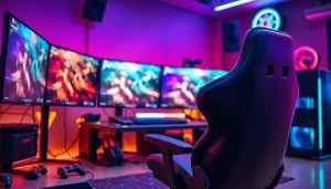 Jelajahi hakim4d alternatif game dengan setup gaming modern dan berteknologi tinggi.